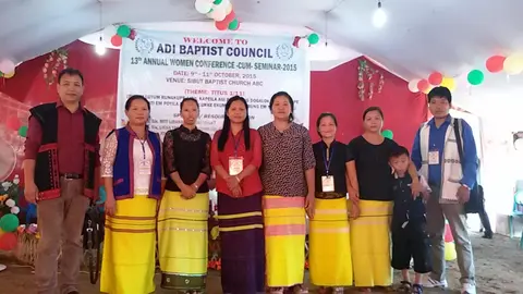with speaker